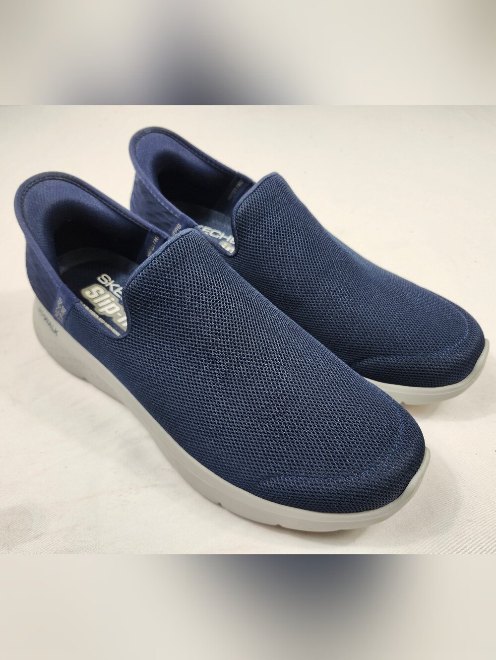 Skechers Men's 11 M Navy Mesh Hands Free Slip-Ins Athletic Sneakers